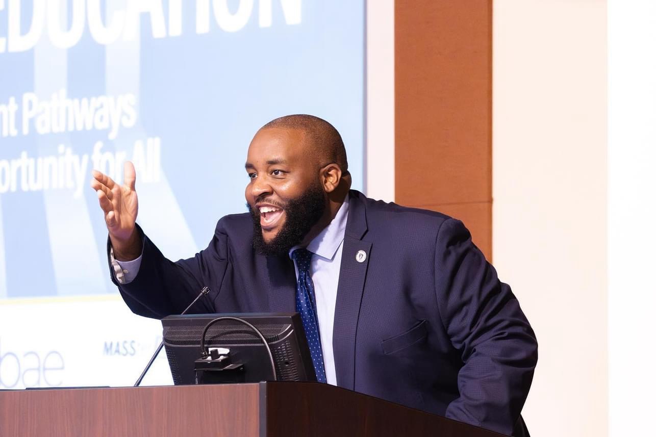 Chris Worrell speaking at MASS DAE education forum
